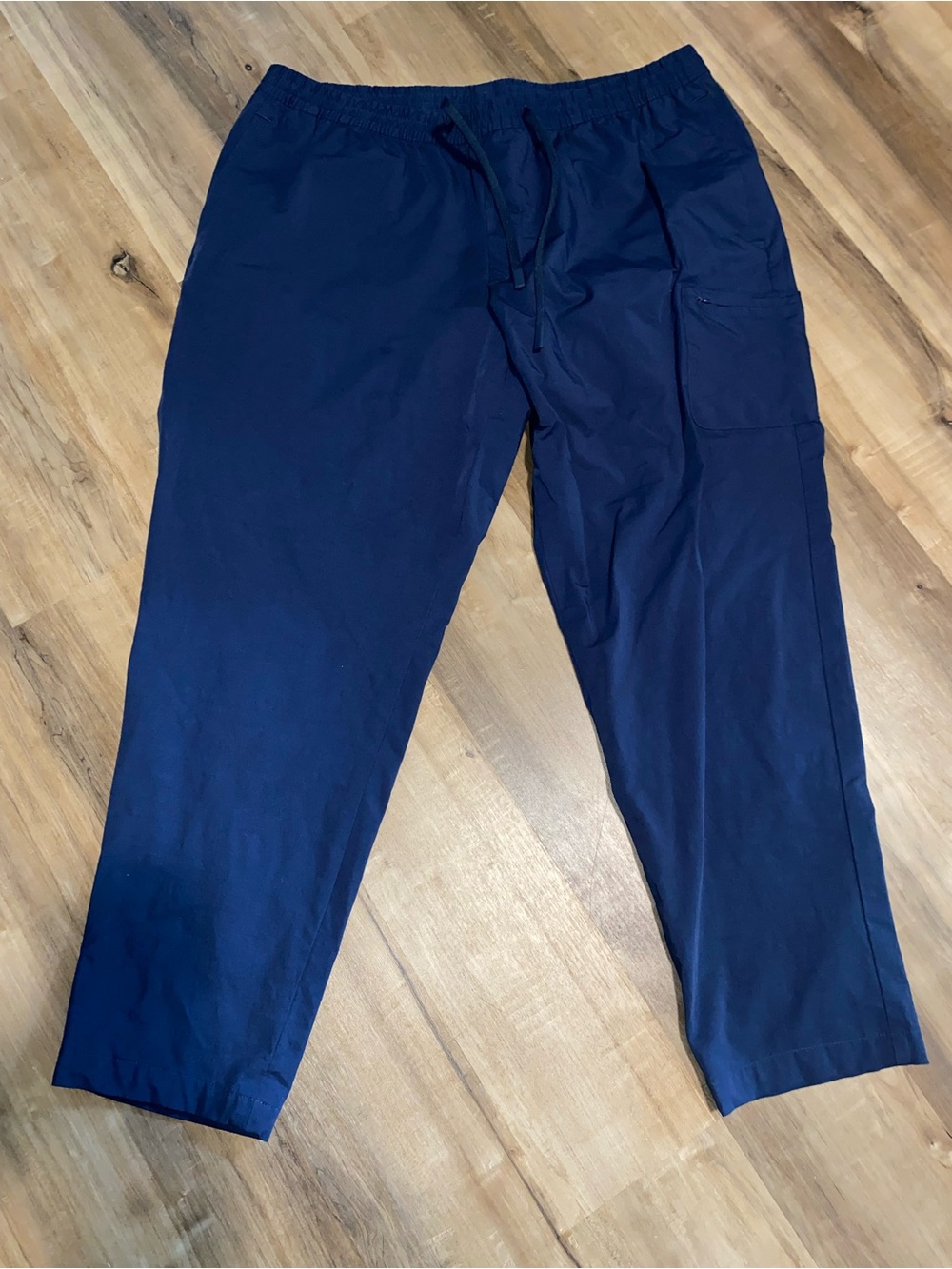 Alfani Womens Navy Blue Pull On Cargo Pants Size XXL Drawstring Casual Jogger